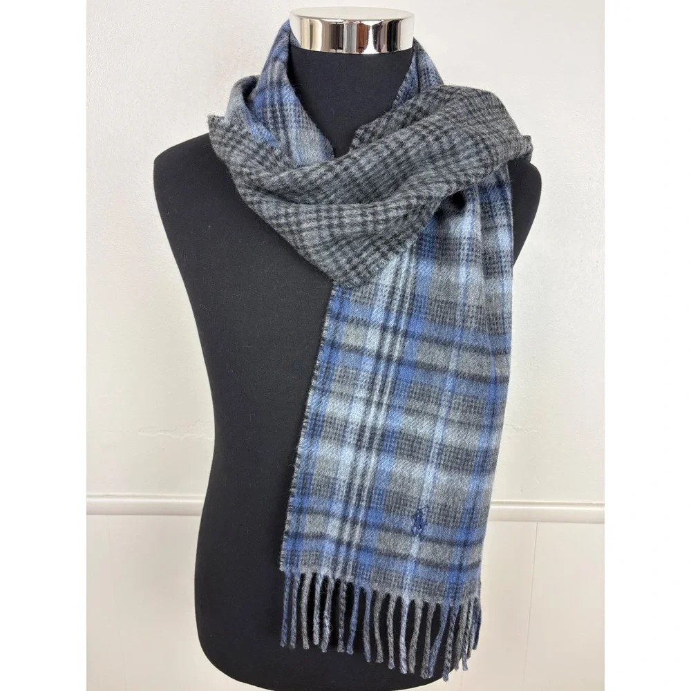Polo Ralph Lauren Reversible Fringed Scarf  10